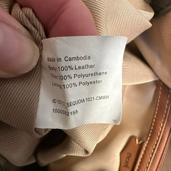 The Sak Sequoia Leather Handbag Gray Hobo Shoulder Bag Purse Pebbled Leather - Picture 11 of 12